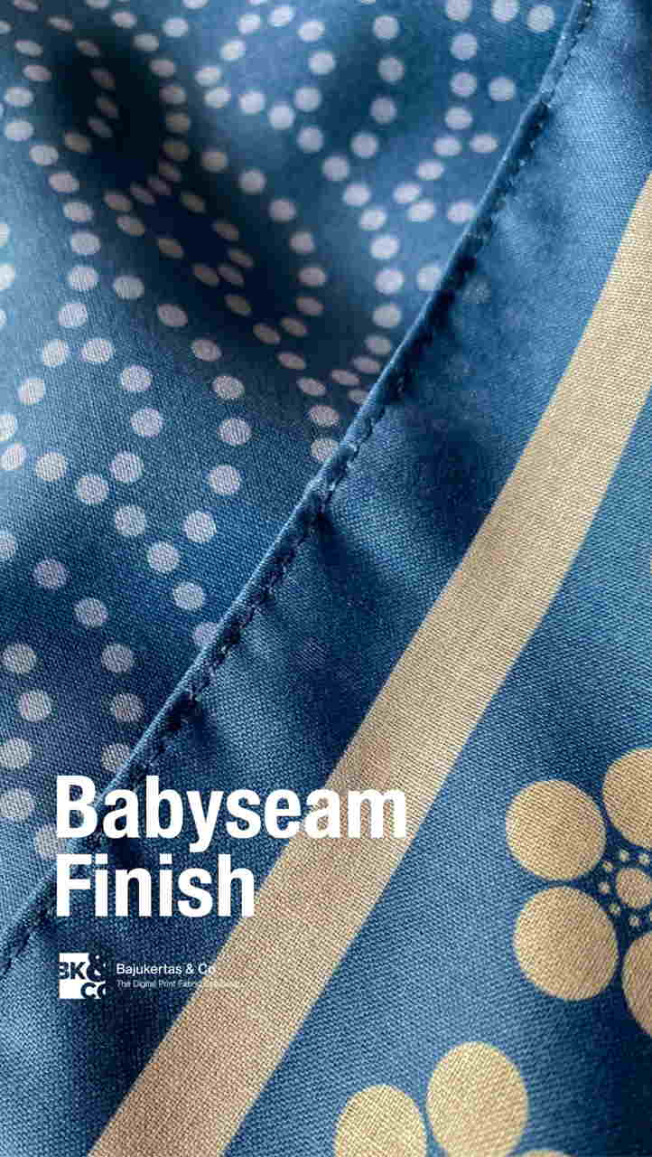 babyseam finishing print kain bandung bajukertas