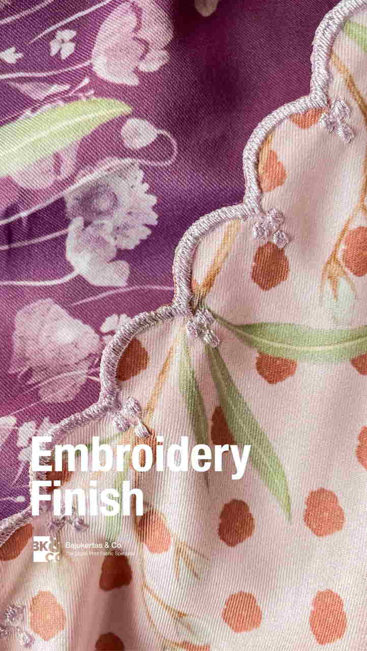 embroidery finishing print kain bandung bajukertas